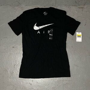 ❌SOLD❌Men's Black & White Nike Air The Nike Tee Logo Graphic T-Shirt